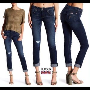 NWT Hudson “Bacara” Distressed Denim Cuffed Jeans